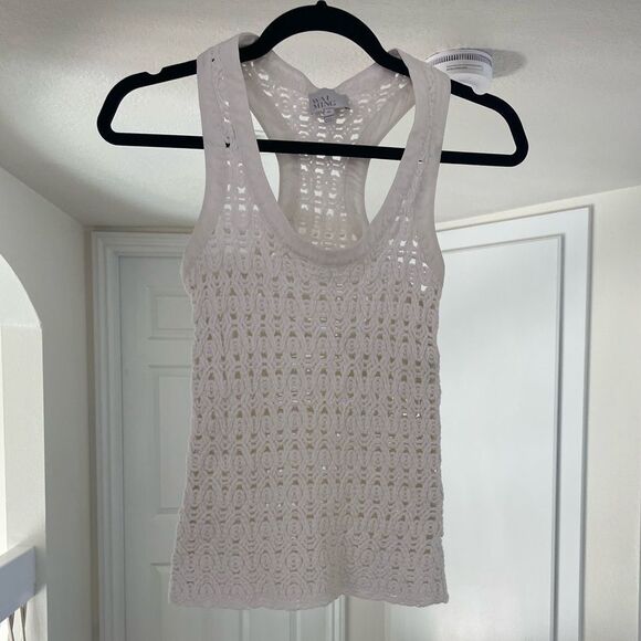 Wai Ming Cotton Crochet Racerback tank - Picture 1 of 5